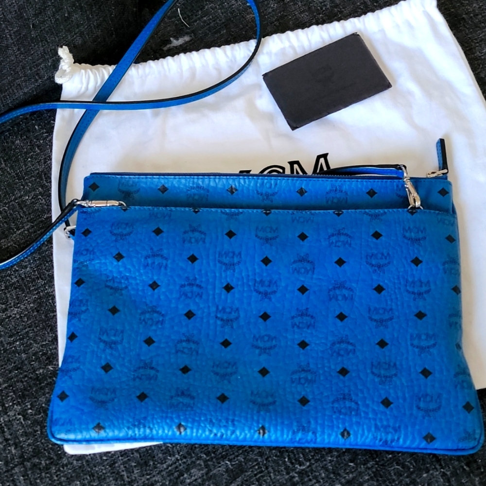 MCM Medium Aren Crossbody/Clutch